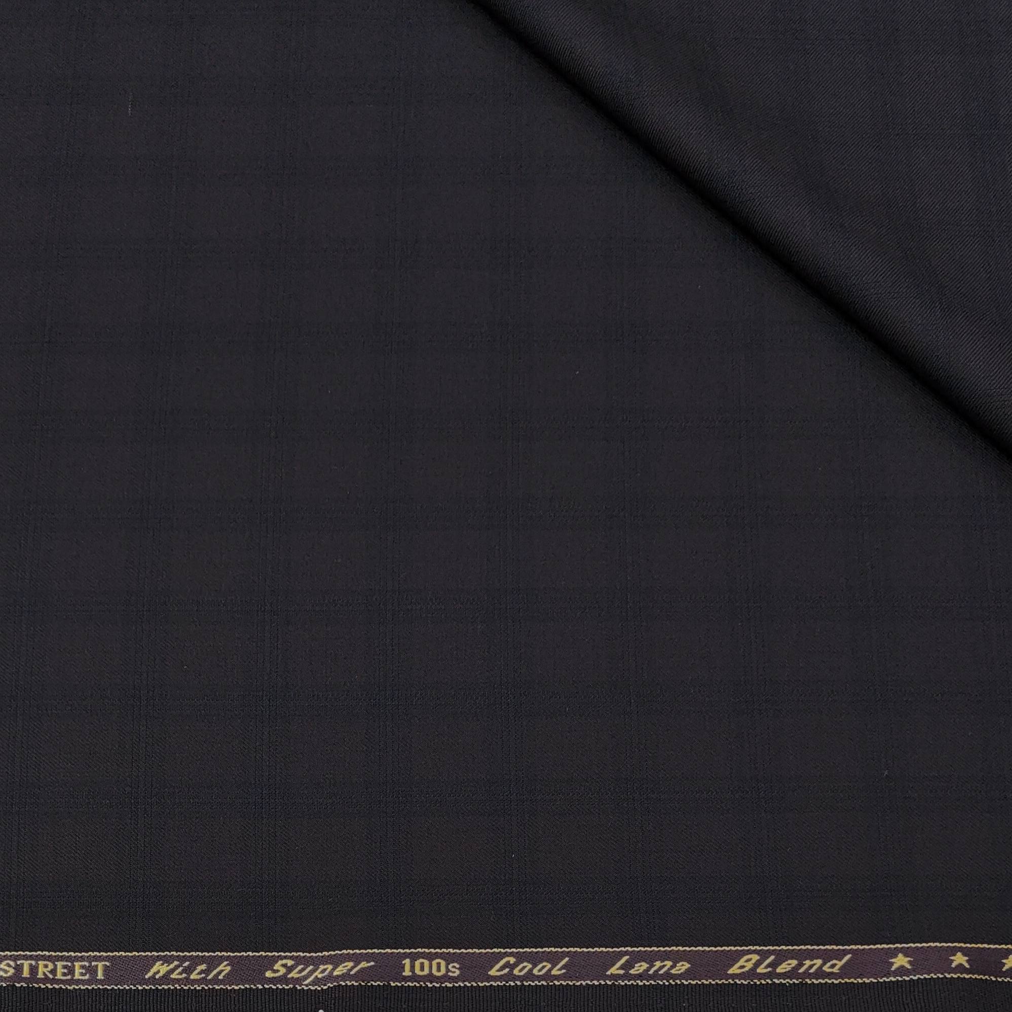 Trouser Fabric Reid & Taylor Super 100s 50%Wool Check Color Dull Wine